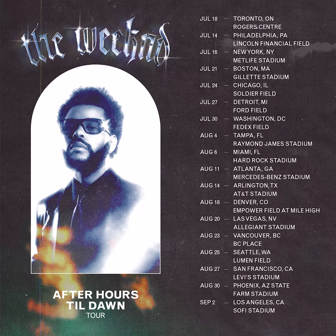 Cover image for The Weeknd After Hours Tour Promotional