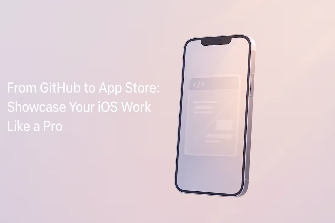 Cover image for From GitHub to App Store: Showcase Your iOS Work Like a Pro