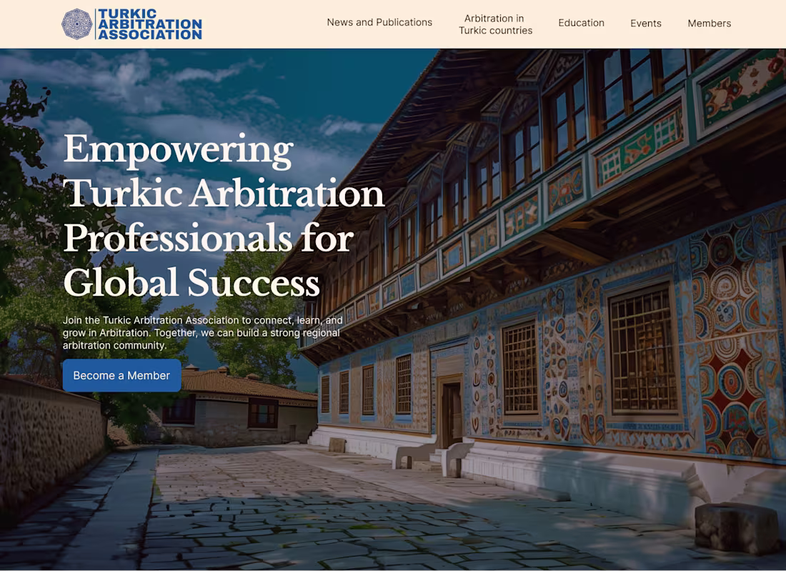 Cover image for Turkic Roots In Arbitration - A Complete Webflow Development