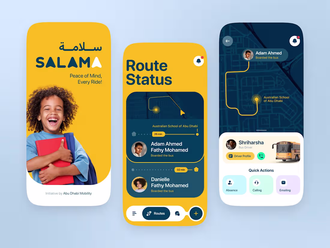 Cover image for Salama Parent App / Abu Dhabi, UAE