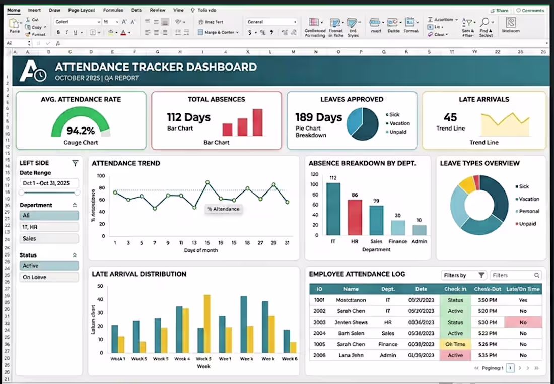 Cover image for Optimize Employee Attendance with Advanced Tracking Dashboard