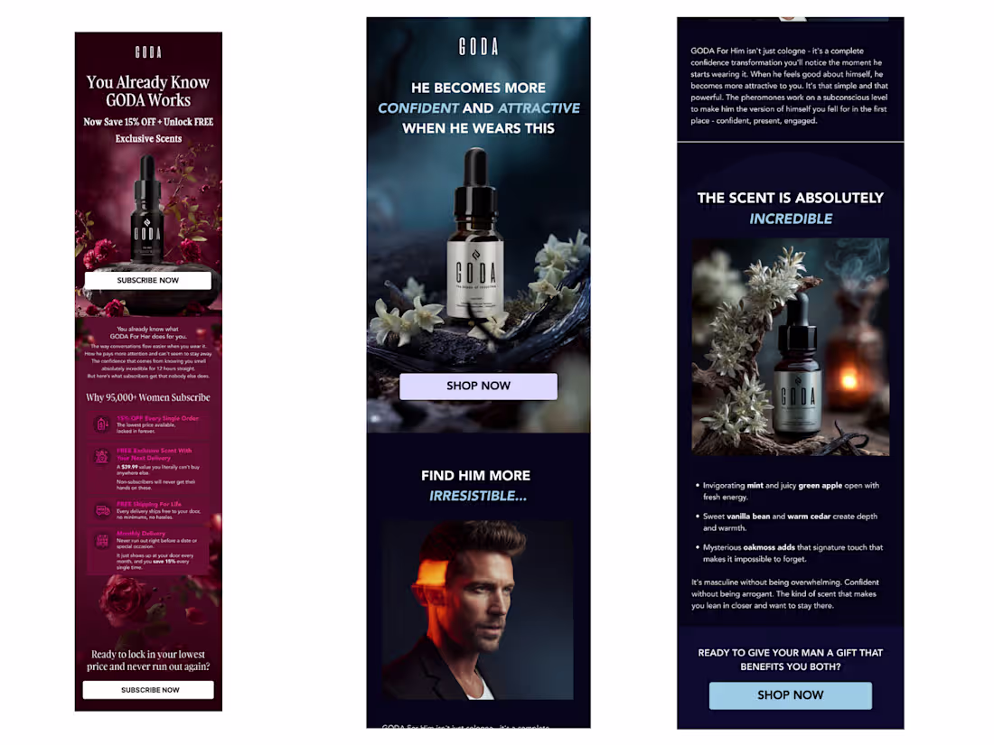 Cover image for Figma email design for GODA brand