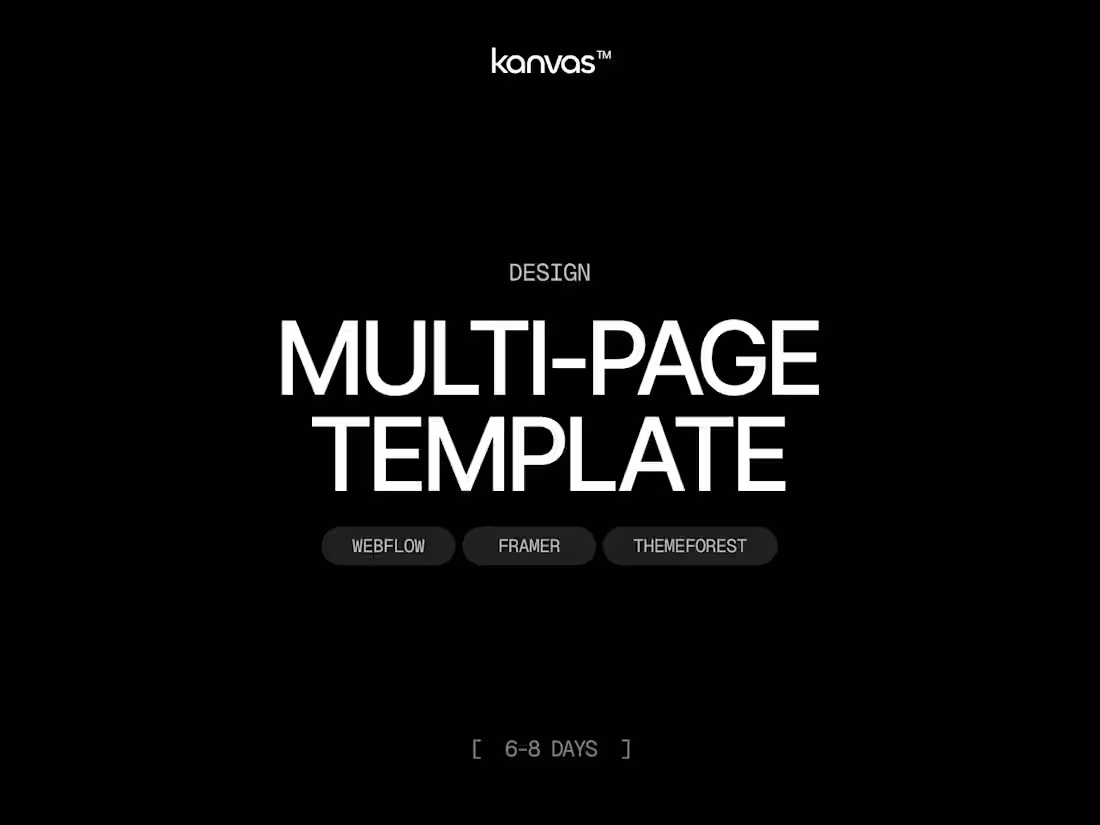 Cover image for Tempalte Design (Multiple-page)