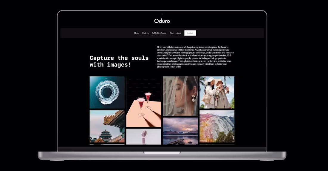 Cover image for Photography Portfolio Web Design