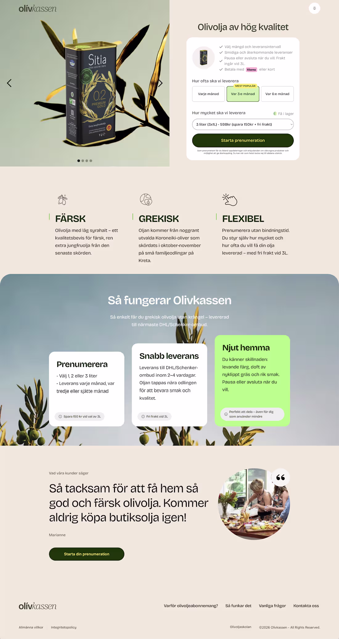 Cover image for Olivkassen is Sweden's first olive