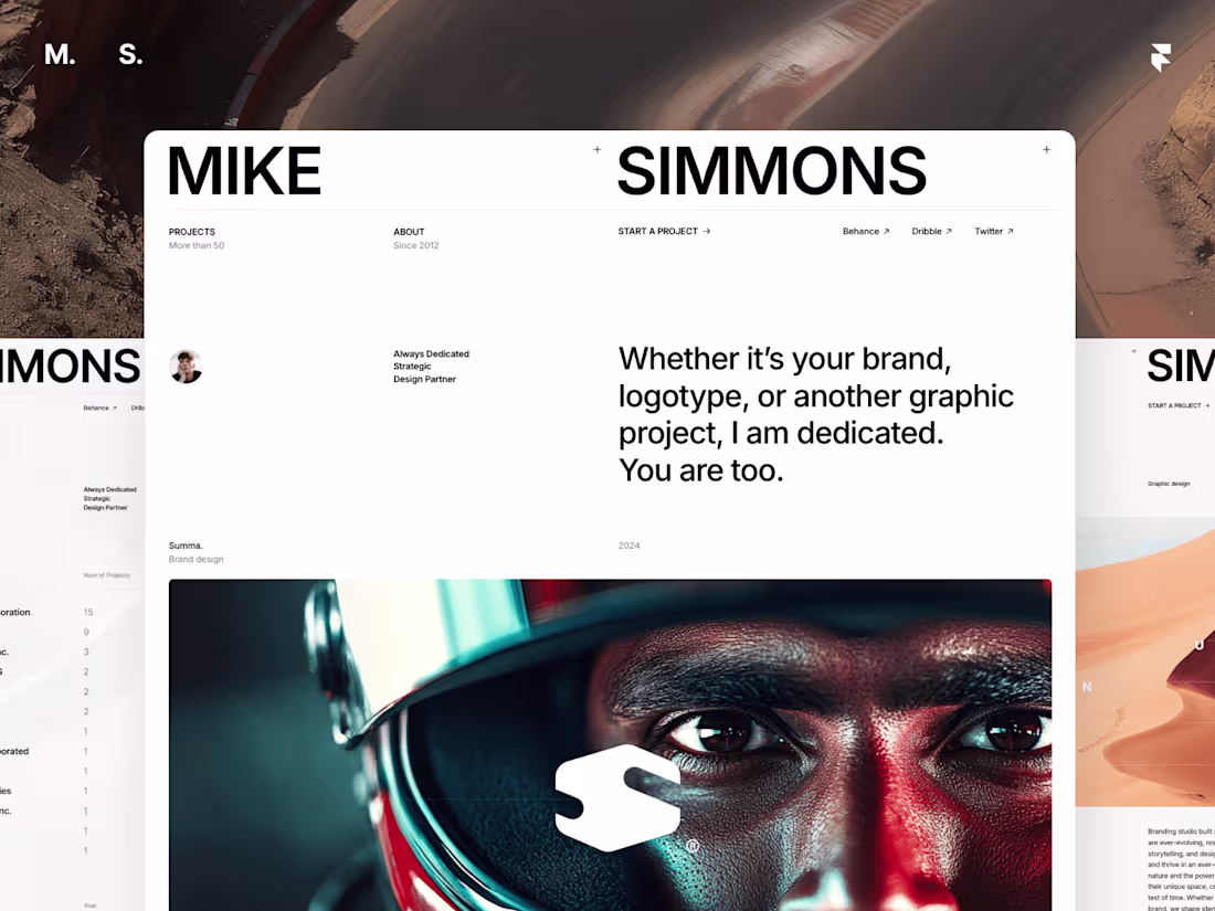 Cover image for Mike — Minimalistic Design Portfolio Template