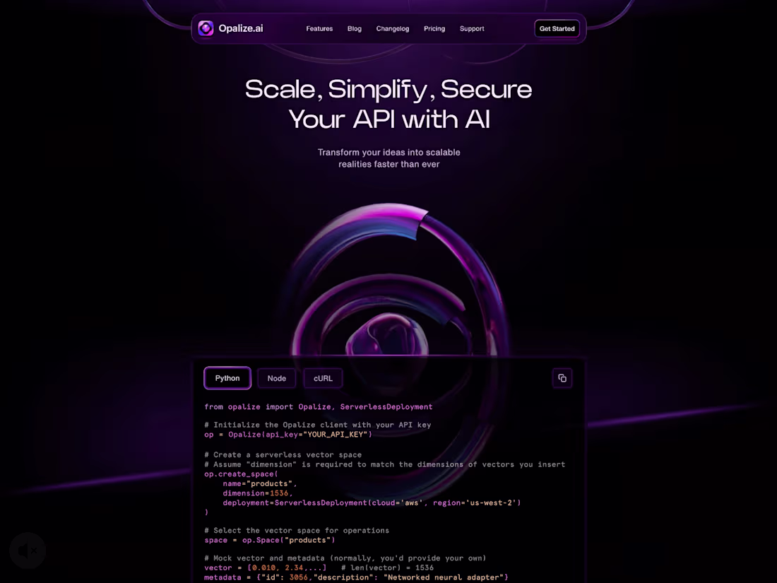 Cover image for Opalize AI - Landing Page Motion Design