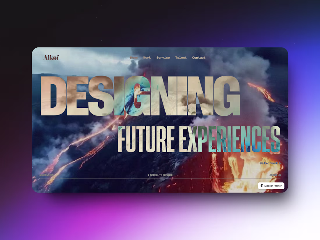 Cover image for Alkof Media(Design + Framer development)