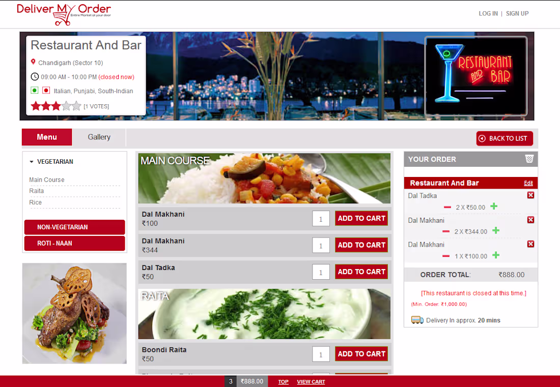 Cover image for Grocery delivery website with Shopping cart, Paypal and CMS