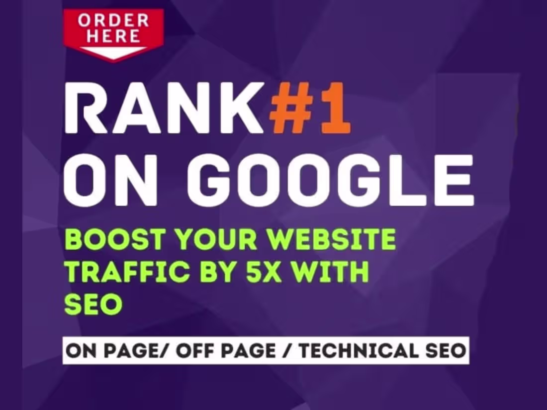 Cover image for Google First Page Ranking Guarantee any Website