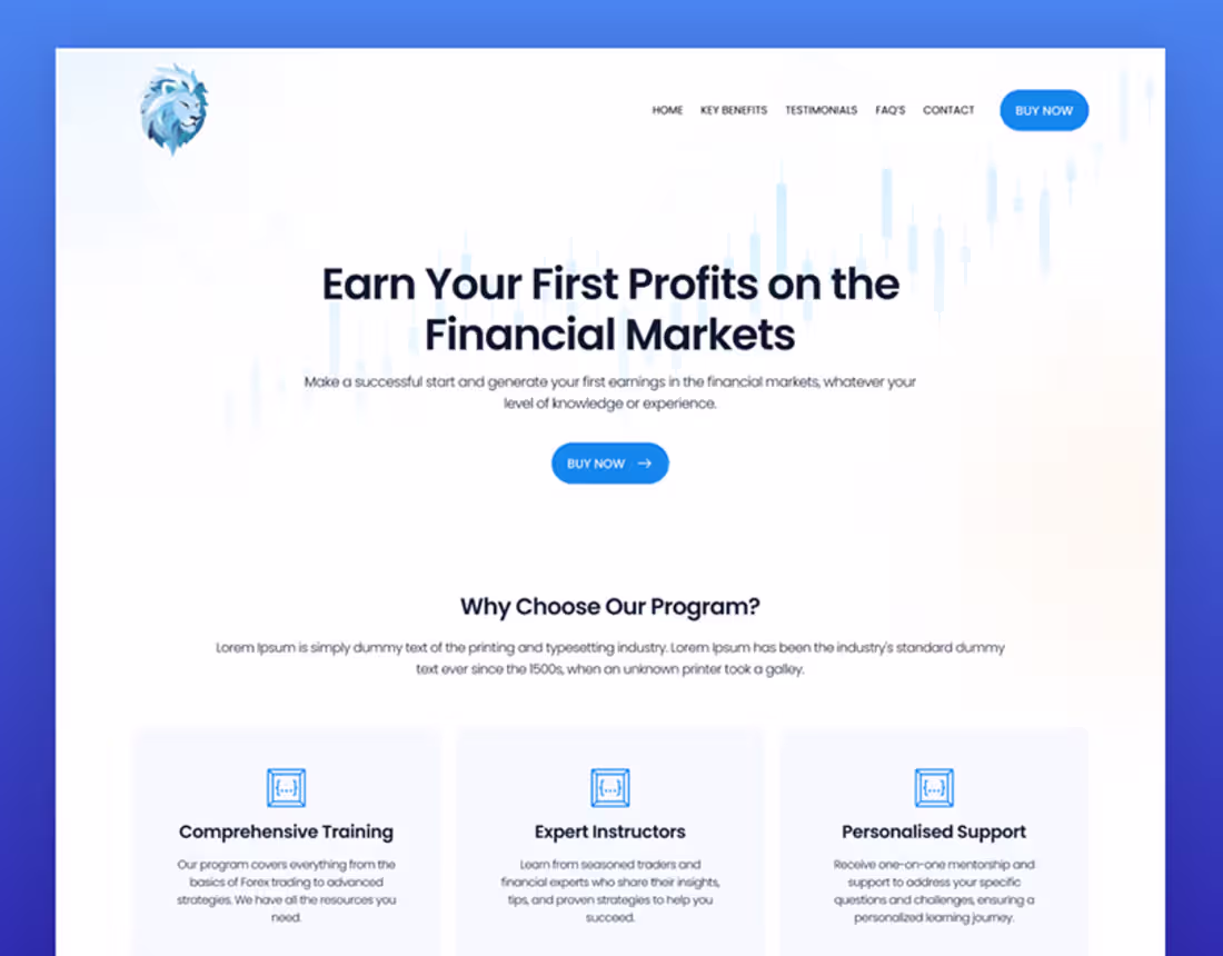 Cover image for Forex Landing Page Design 