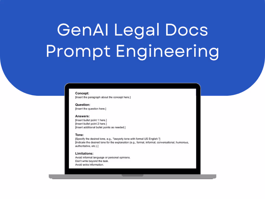 Cover image for GenAI Legal Docs Prompt Engineering