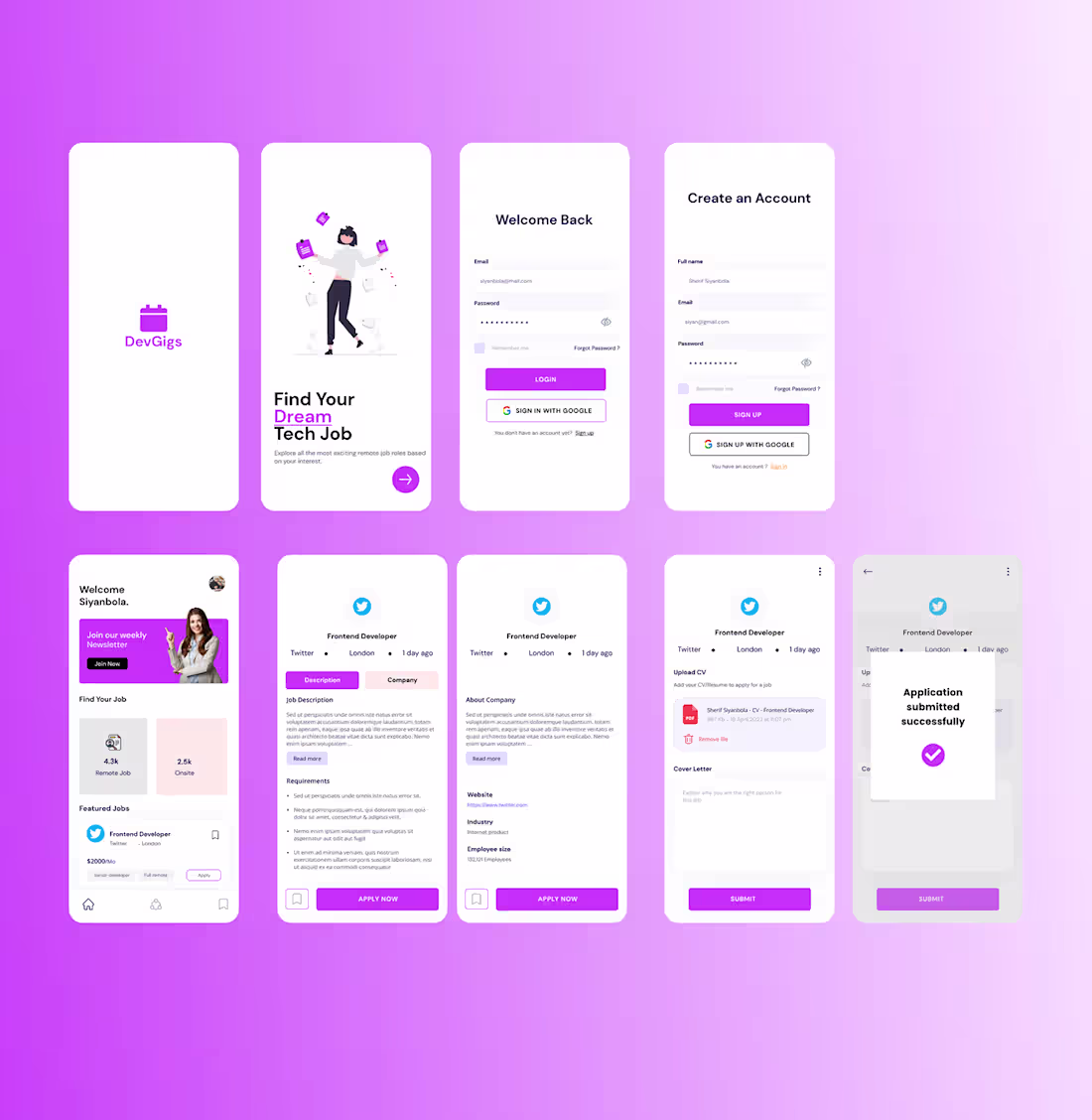 Cover image for DevGigs - Tech job finder mobile platform