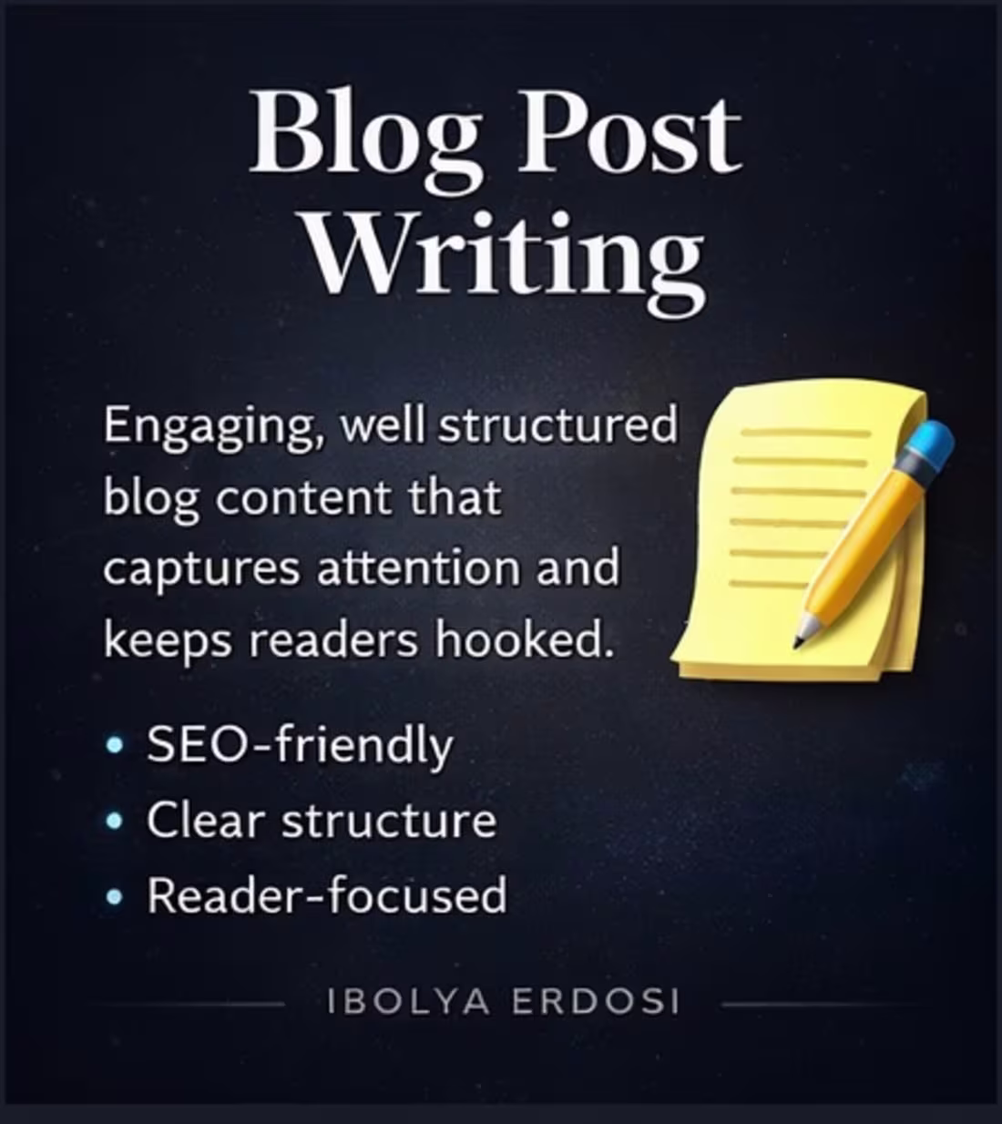 Cover image for I create engaging, well-structured blog
