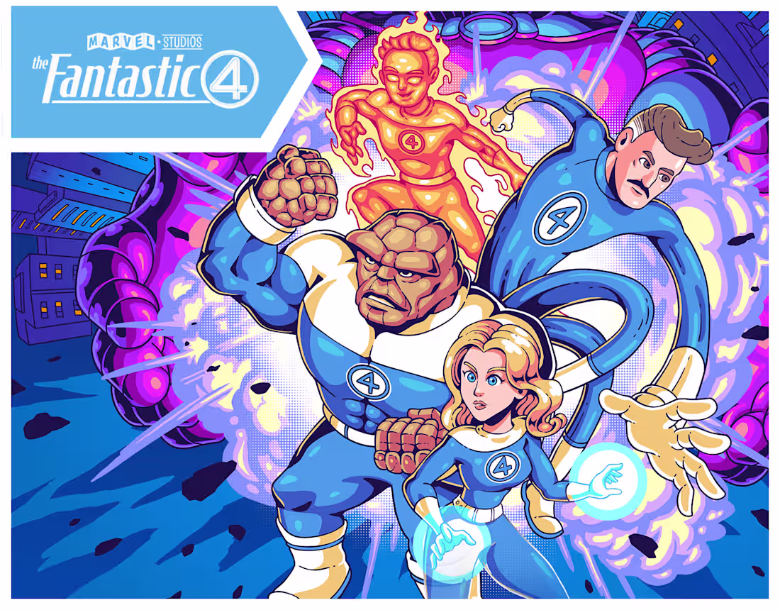 Cover image for Fantastic 4 Illustration | Key Visual Art
