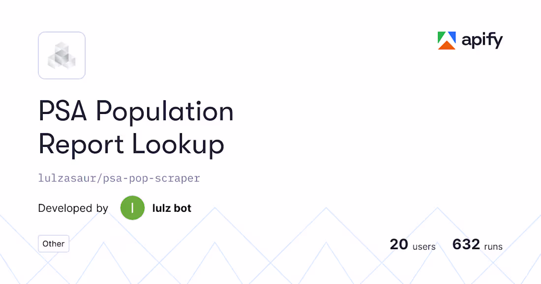 Cover image for PSA Card Population Analysis Tool