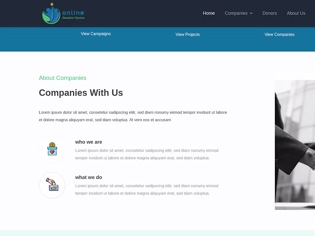 Cover image for Online Donation System