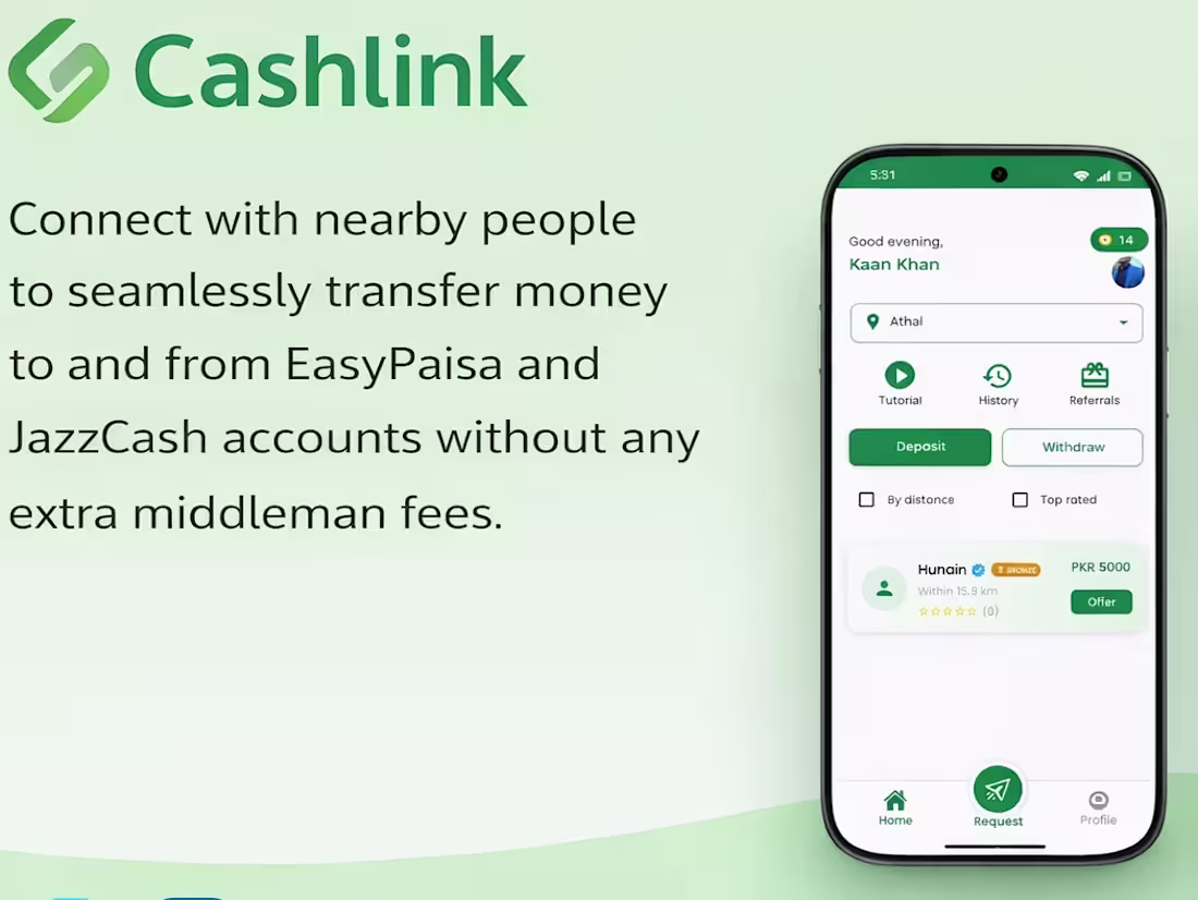Cover image for CashLink – Peer-to-Peer Cash Exchange