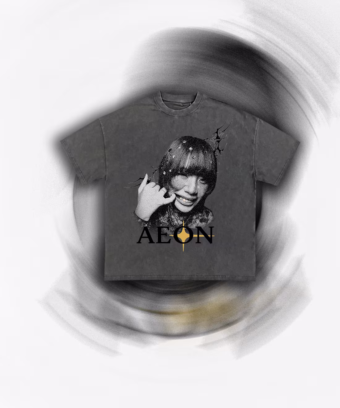 Cover image for AEON - A dark and bold print for t-shirt, with a strong bran...