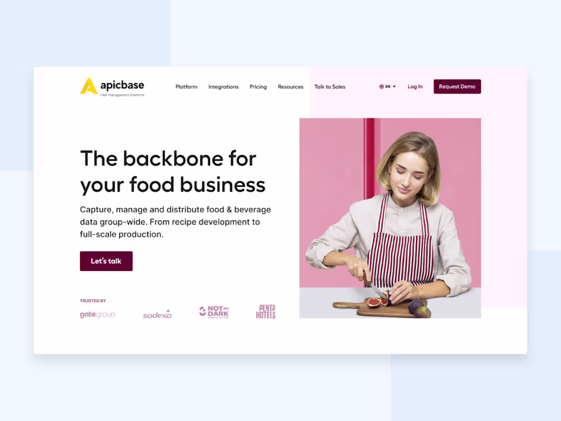 Cover image for Restaurant management software landing page