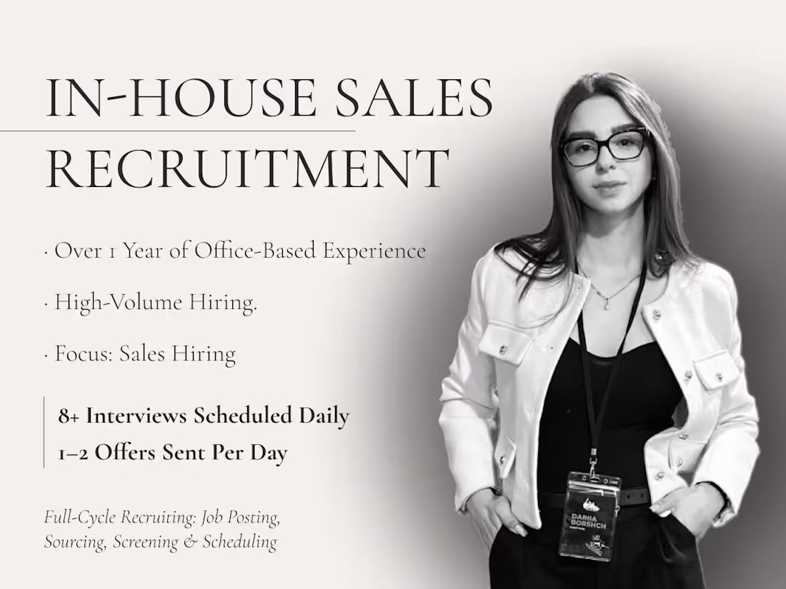 Cover image for In-House Sales Recruitment for Direct Sales Company