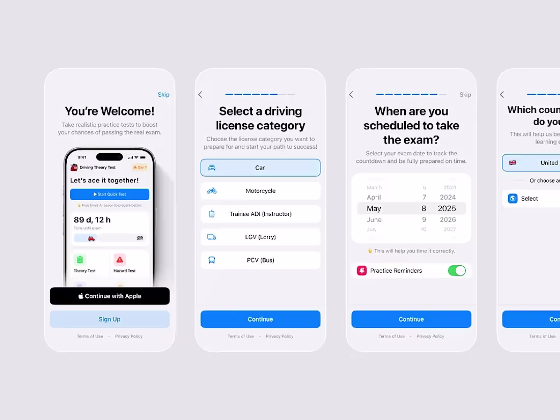 Cover image for Theory Test Onboarding