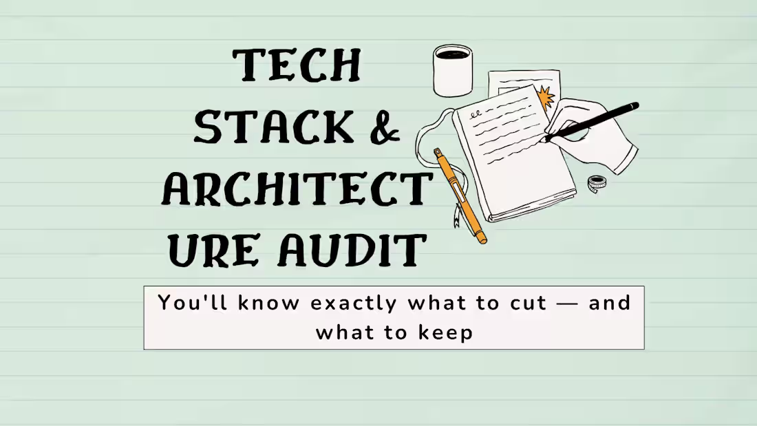 Cover image for Tech Stack & Architecture Audit