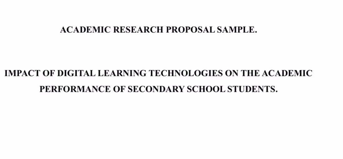 Cover image for Academic Research Proposal Writing