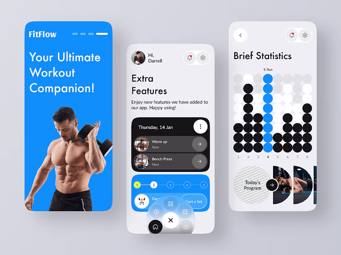 Cover image for Workout Management App | Fitness Studio | GYM | Exercise Tracker