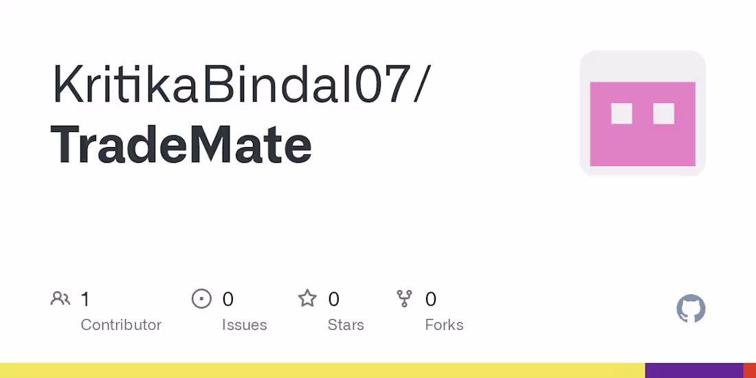 Cover image for GitHub - KritikaBindal07/TradeMate