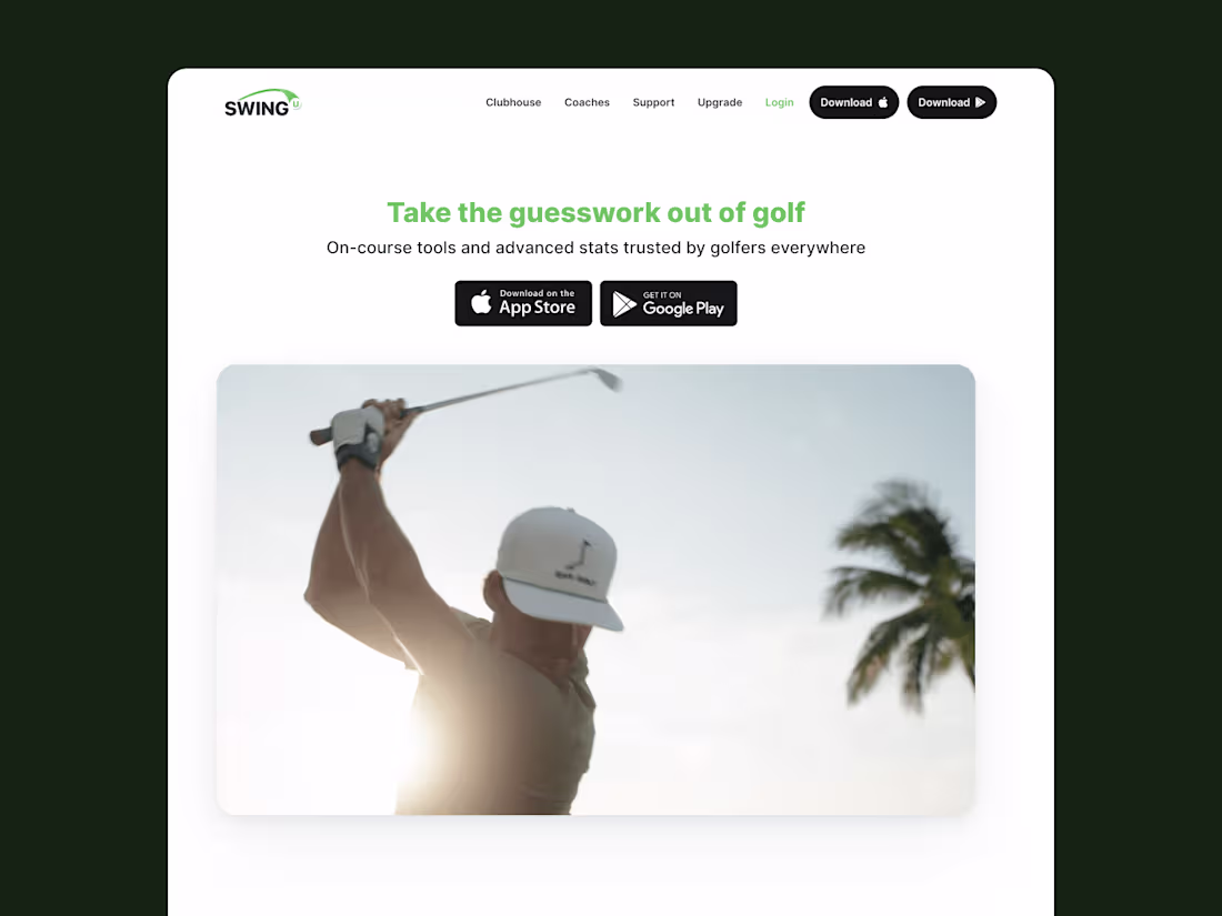 Cover image for SwingU Framer Website