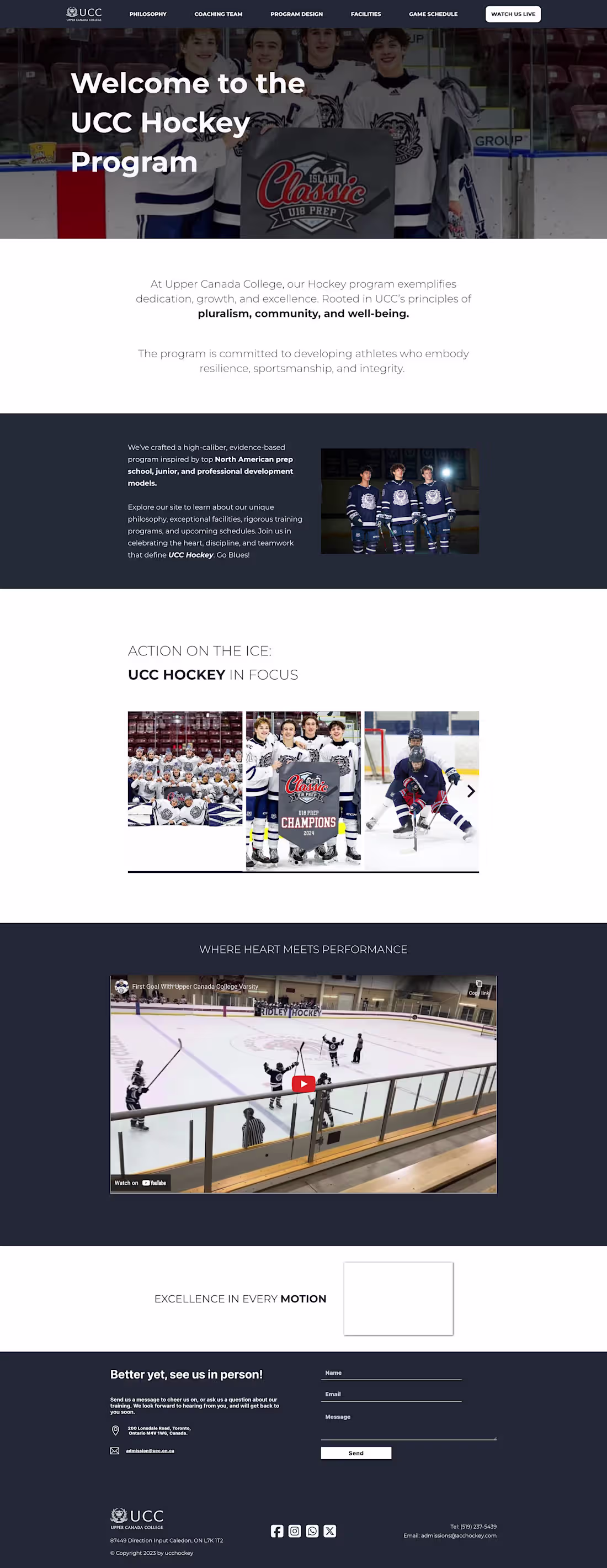 Cover image for UCC Hockey Varsity Team