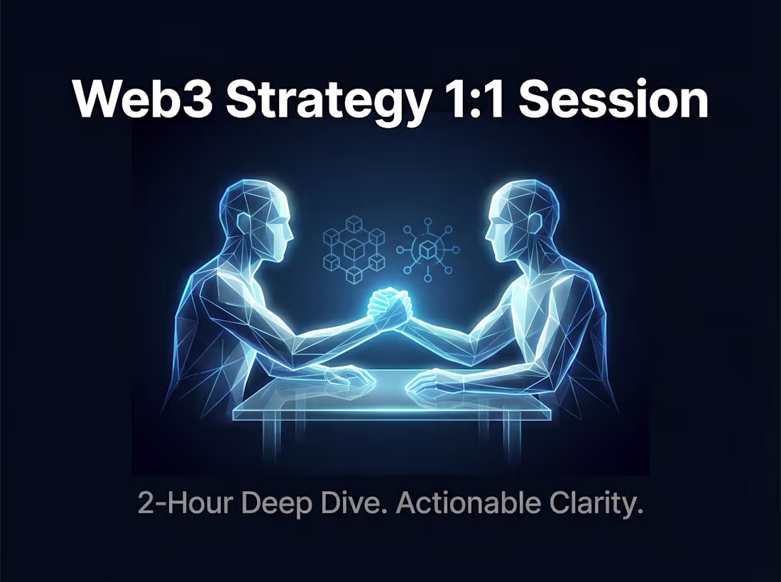 Cover image for Web3 Strategy 1:1 Session