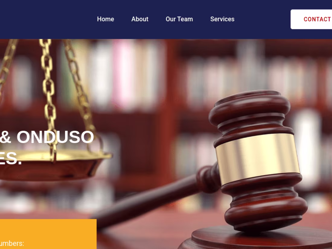 Cover image for Law Advocates website