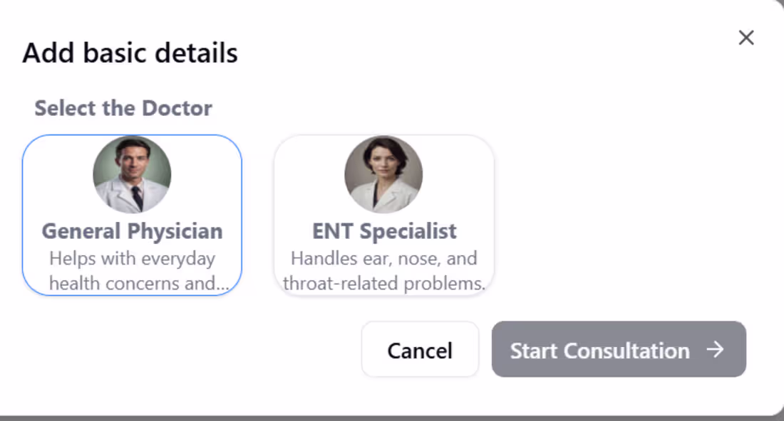 Cover image for I created this AI Medical Voice agent that let's you consult...