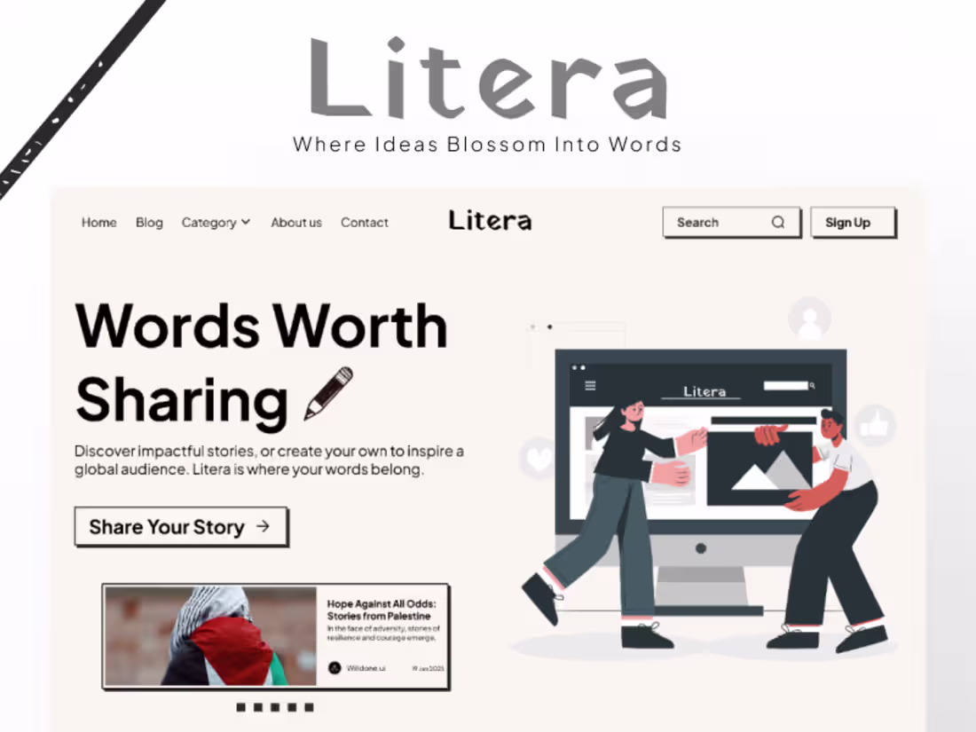 Cover image for Landing Page Design for Litera
