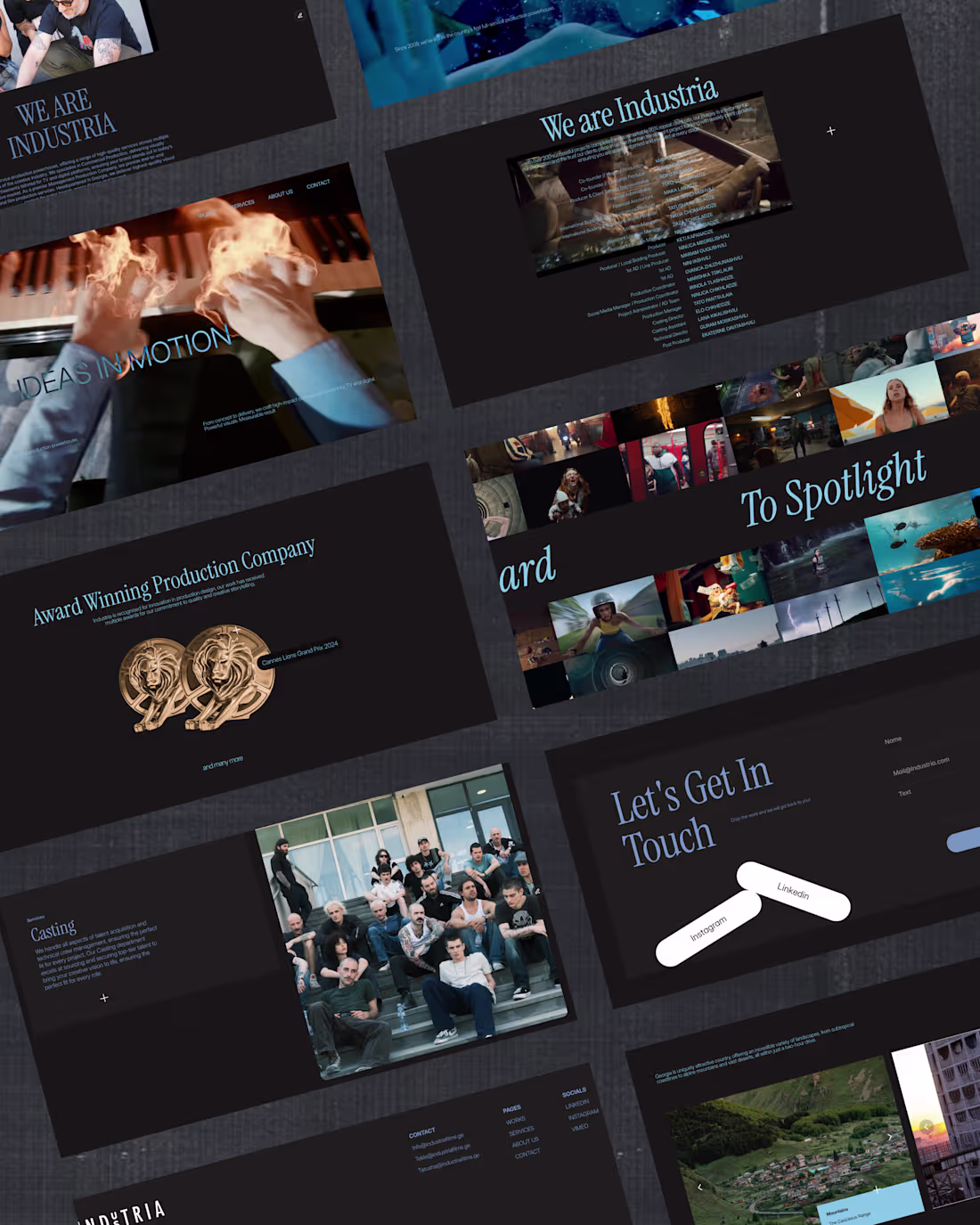 Cover image for Latest web I made for production company. designed and devel...