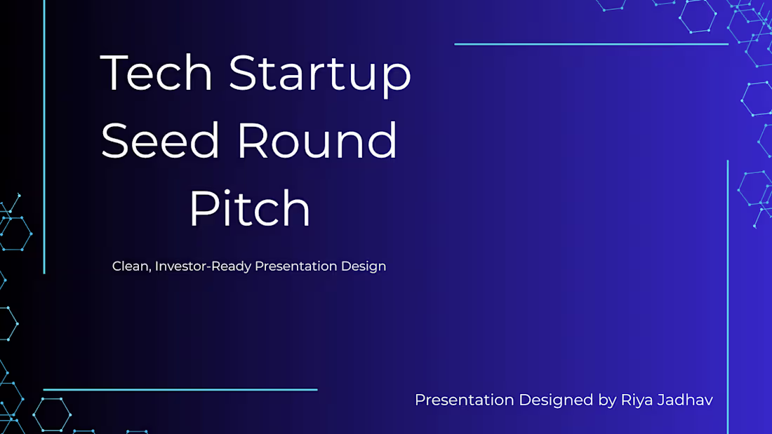 Cover image for Clean and professional startup pitch