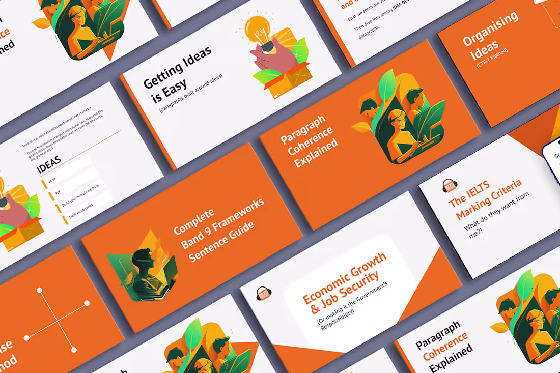 Cover image for IELTS Podcast x Google Slide Presentation on Behance