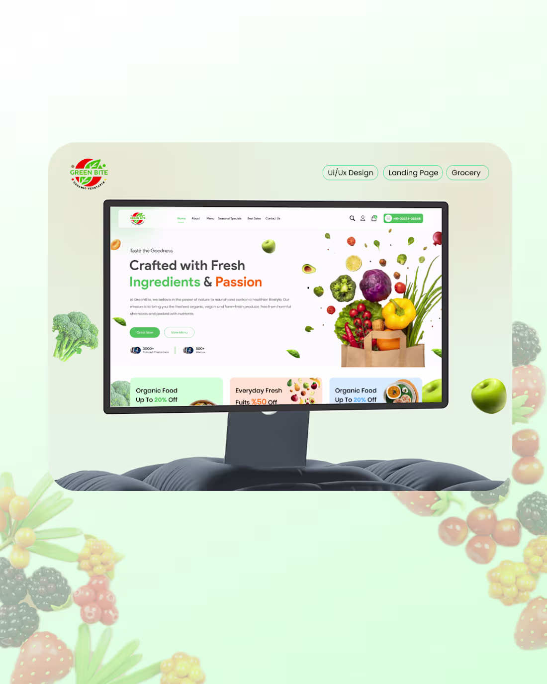 Cover image for Grocery Landing Page | eCommerce