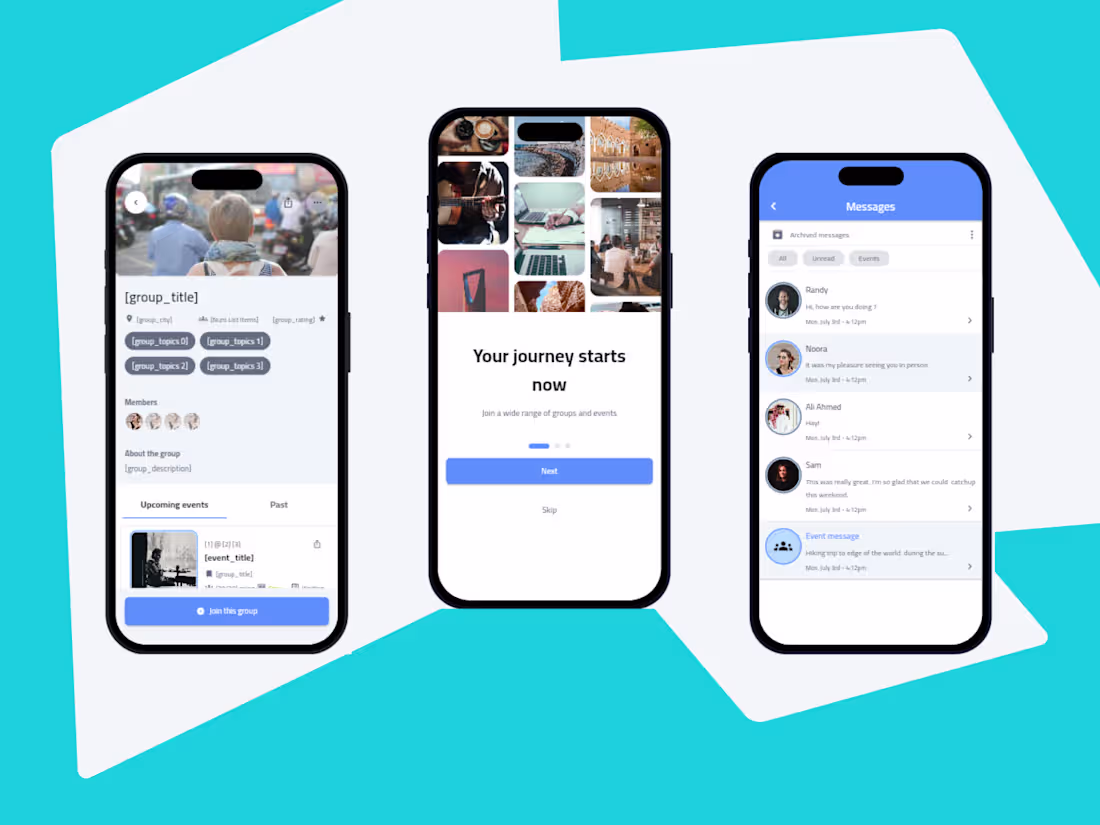 Cover image for Stations – Community & Event Management App (FlutterFlow) St...
