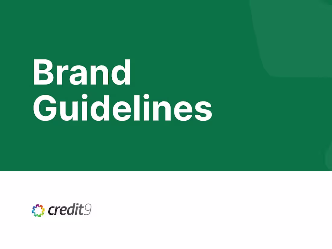 Cover image for Brand Book for Credit9