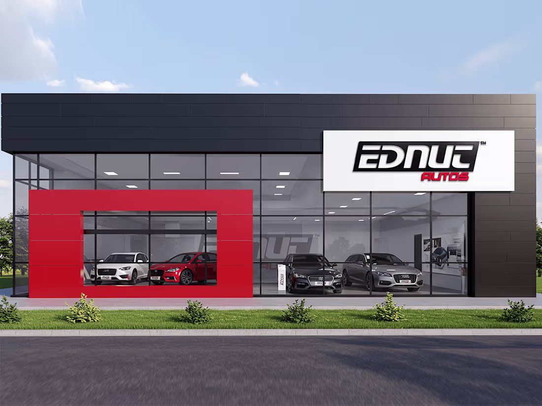 Cover image for Ednut Autos | Automobile Dealership Company Branding   
