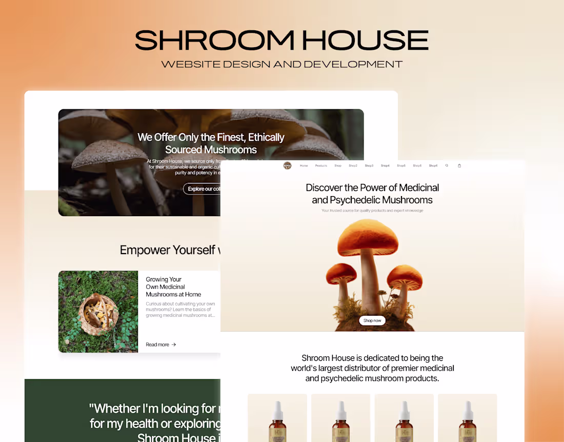 Cover image for Shroom House - Figma -WordPress