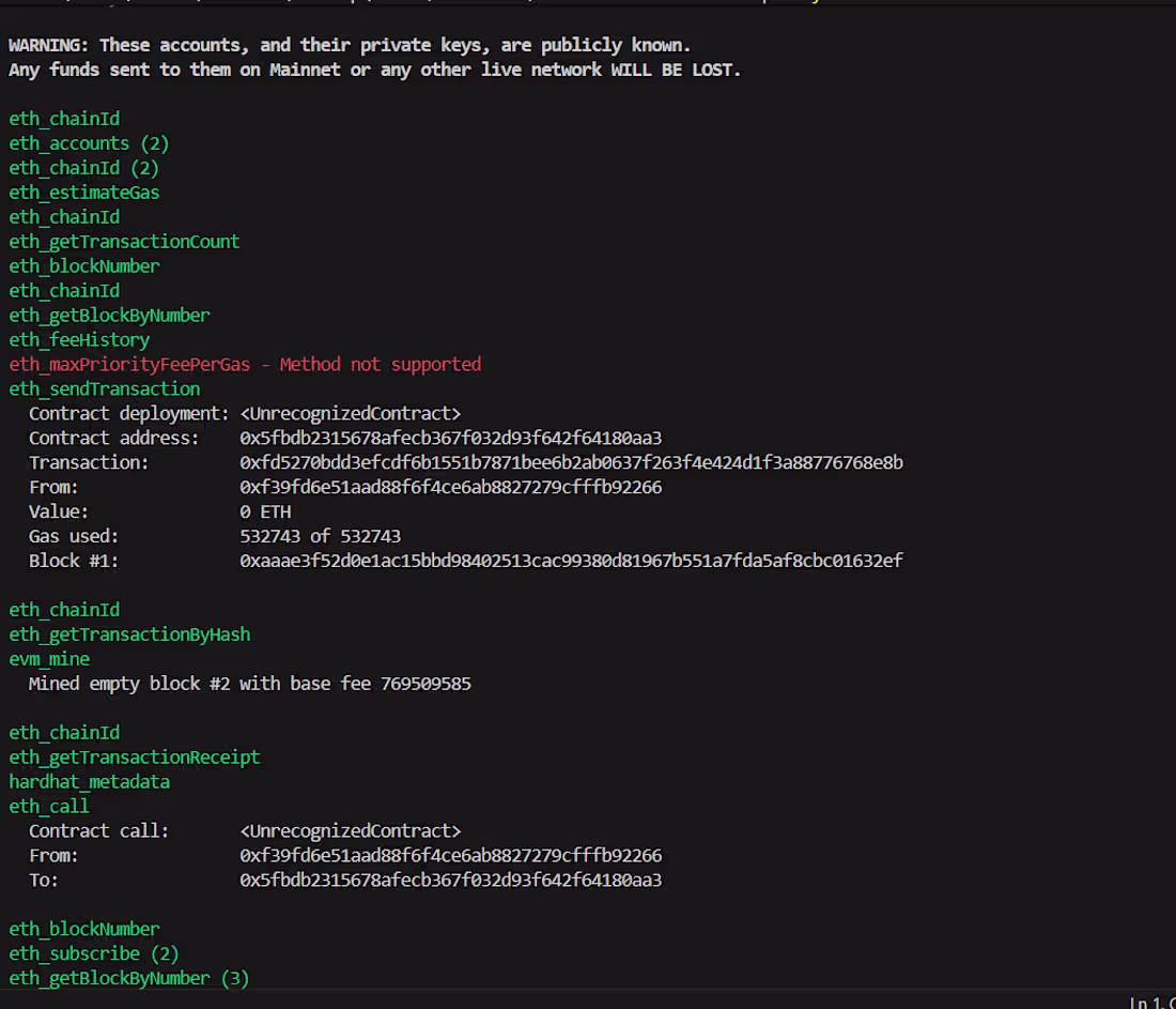 Cover image for Smart contract successfully deployed on