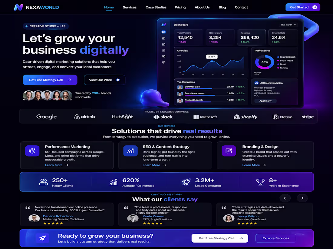 Cover image for Designed a high-performance landing page