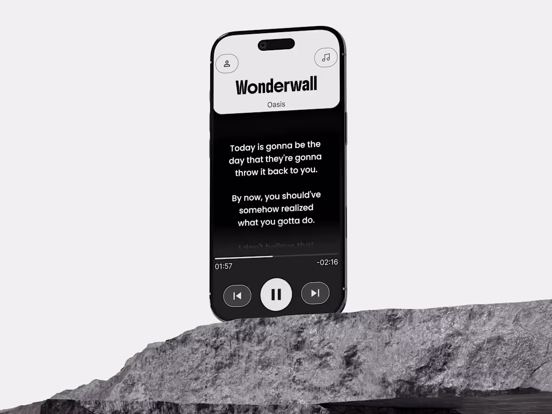 Cover image for Lyrics Reveal UI