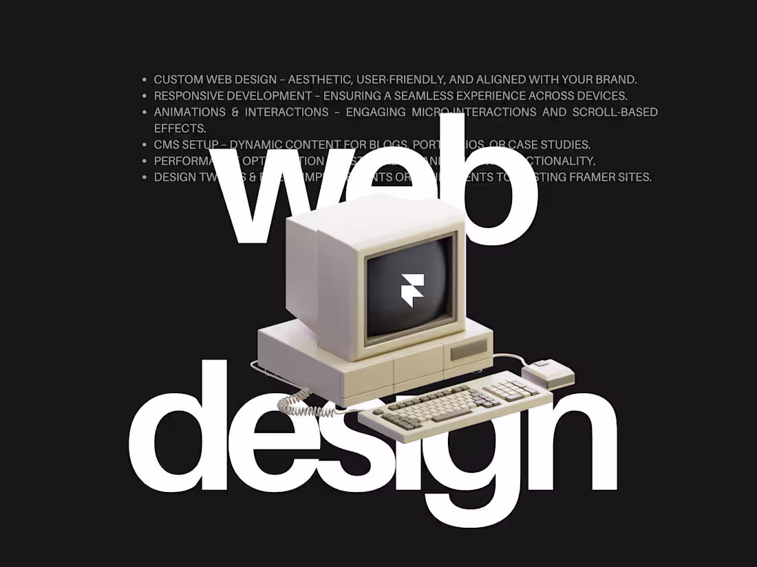 Cover image for Framer Website Design & Development