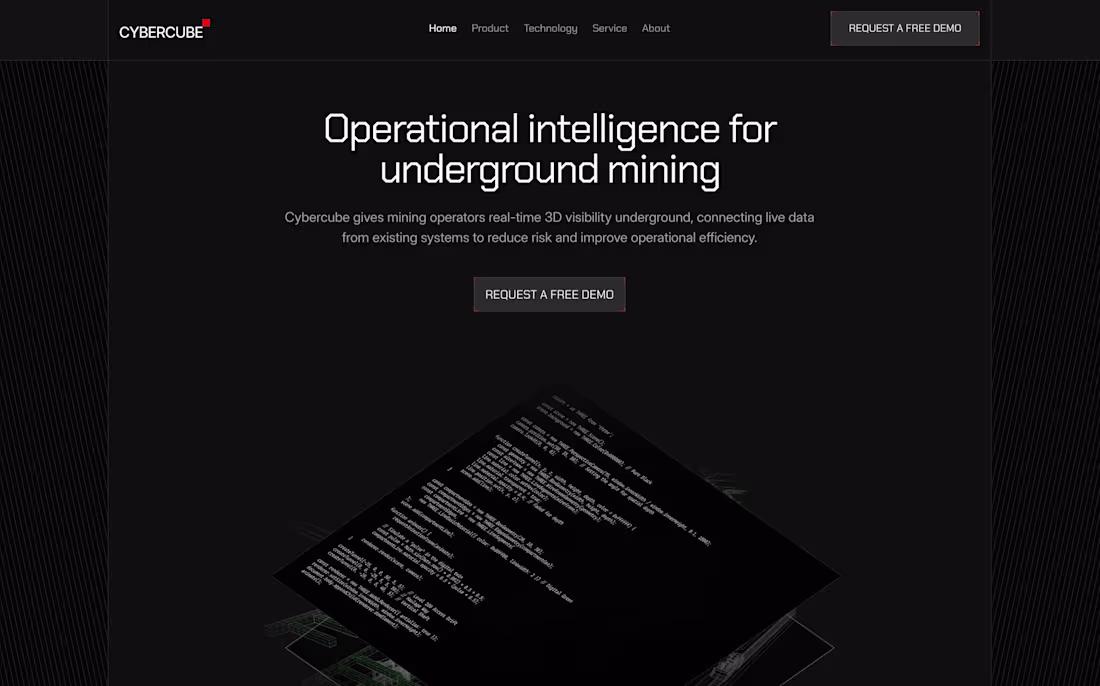 Cover image for Cybercube came for a website