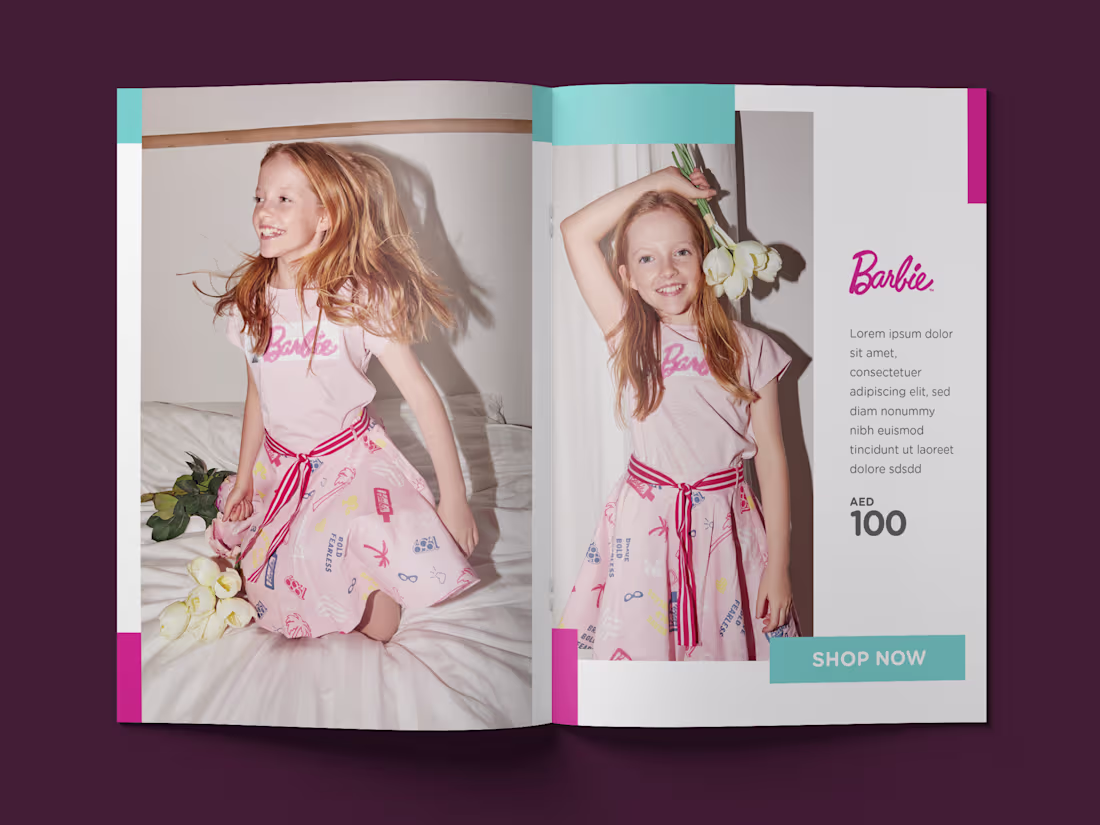 Cover image for Catalogue template design